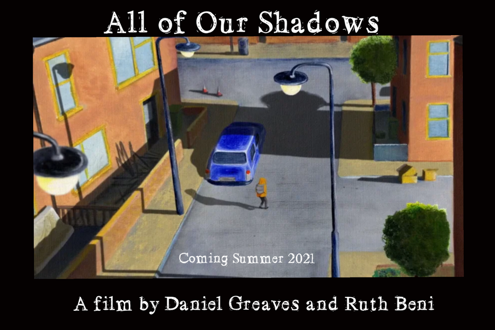 Poster for All of Our Shadows showing animation.
