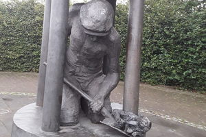 Hucknall Miners Memorial in Hucknall, England