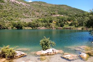 Lake of Cutilia in Vasche, Italy