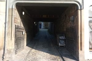 Site of the Porteous Riots in Edinburgh, Scotland