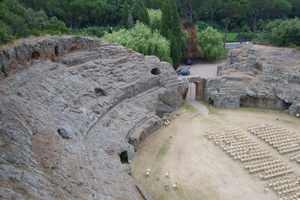 Sutri Amphitheatre in Sutri, Italy