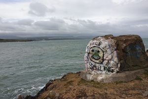 The Rocking Stone in Islandmagee, Northern Ireland