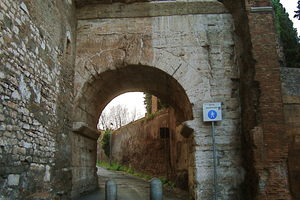 Arch of Dolabella in Rome, Italy