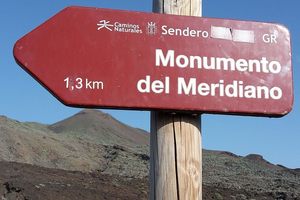 Monumento Meridiano Cerro (Meridiano Zero Monument) in La Frontera, Santa Cruz de Tenerife, Spain