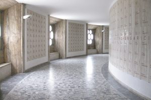 Halls inside Castel Dante War Memorial