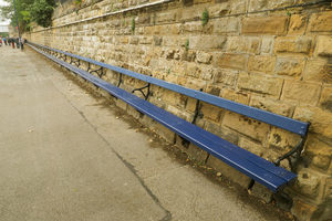Scarborough Railway Station Bench in North Yorkshire, England