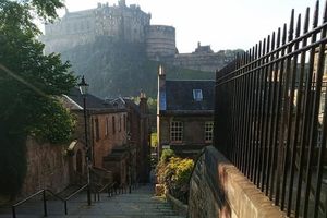 The Miss Jean Brodie Steps in Edinburgh, Scotland