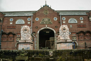 Les Oakes and Sons Architectural Reclamation Yard in Cheadle, England