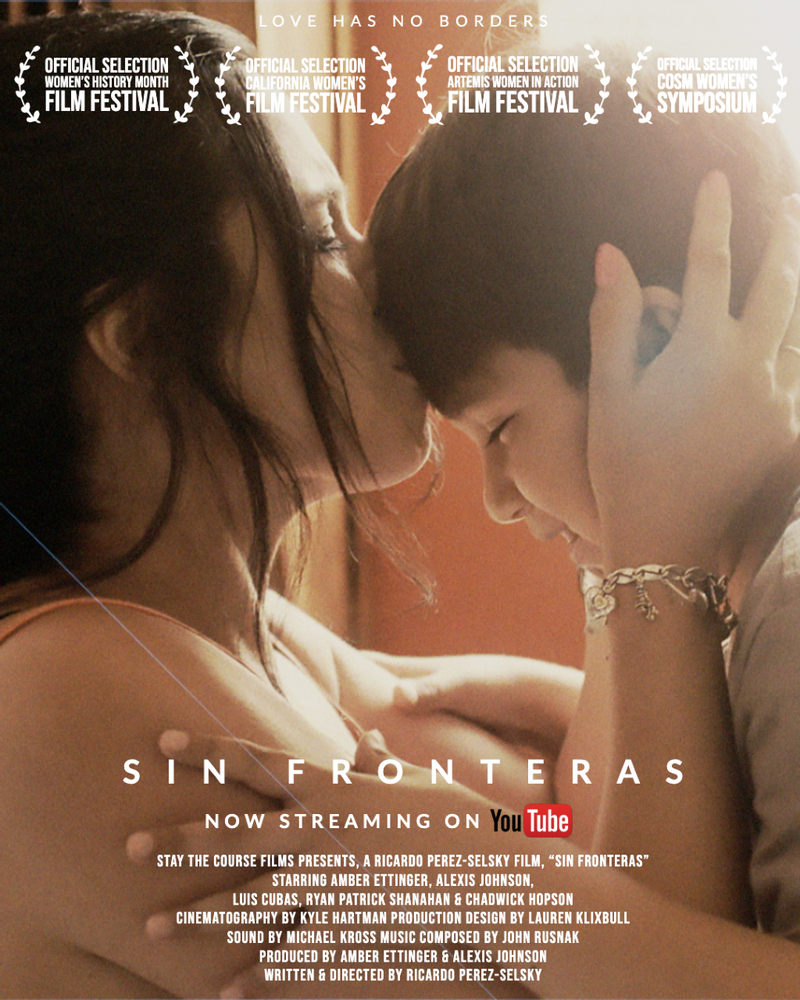 Poster for Sin Fronteras showing protagonists.