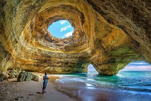 Benagil Caves in Lagoa, Portugal