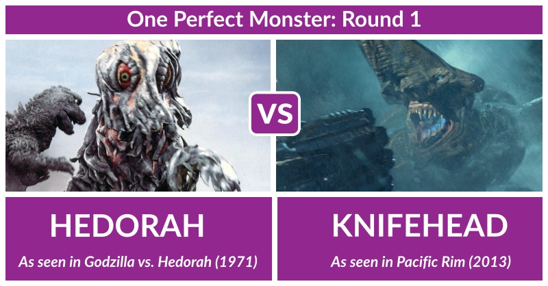 Monster Bracket Round Hedorah Vs Knifehead