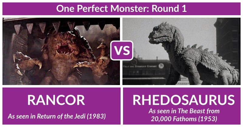 Monster Bracket Round Rancor Vs Rhedosaurus