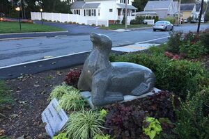 Bridgewater Seal Statue in Bridgewater, Massachusetts