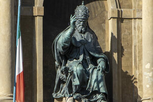 Statue of Pope Gregory XIII in Bologna, Italy