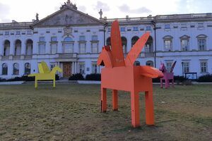 Warsaw Pegasus Sculptures in Warsaw, Poland