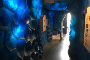 Another view of the ice cave exhibit.