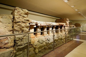 Ruins of the Roman villa bellow the museum.