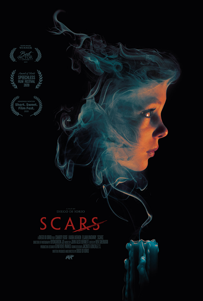Poster for Scars showing protagonist Charity Rose.