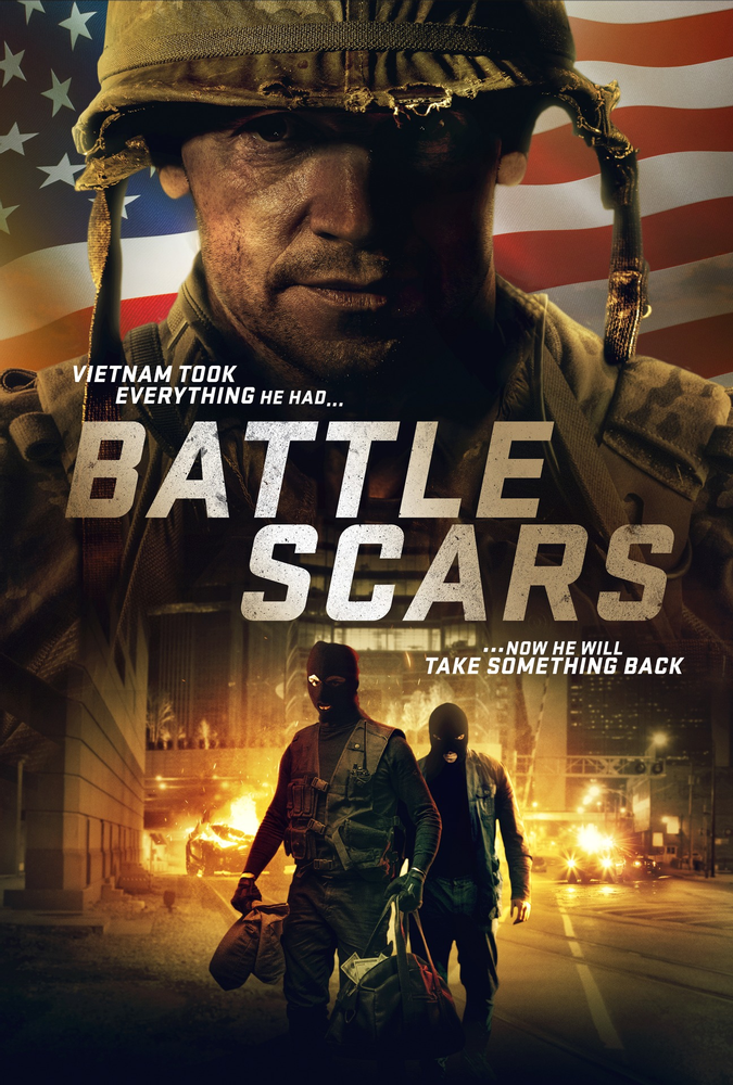 Poster for Battle Scars showing protagonist.
